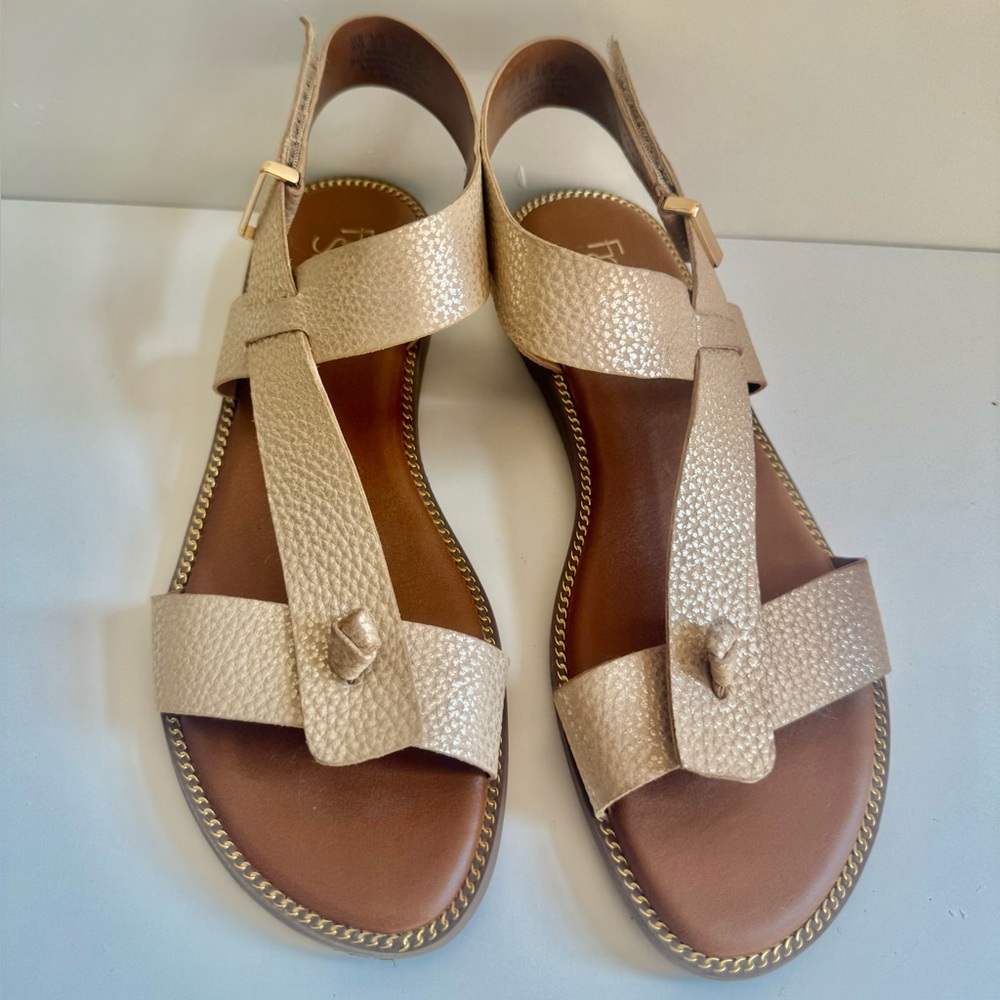 Franco Sarto Gold Sandals